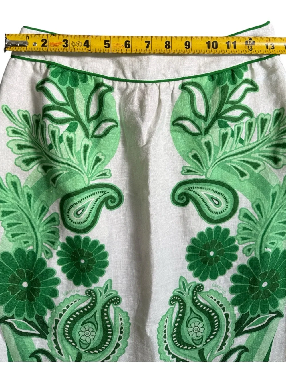 Farm Rio Color  Festival Linen Midi Skirt Size XSMALL - Picture 14 of 14